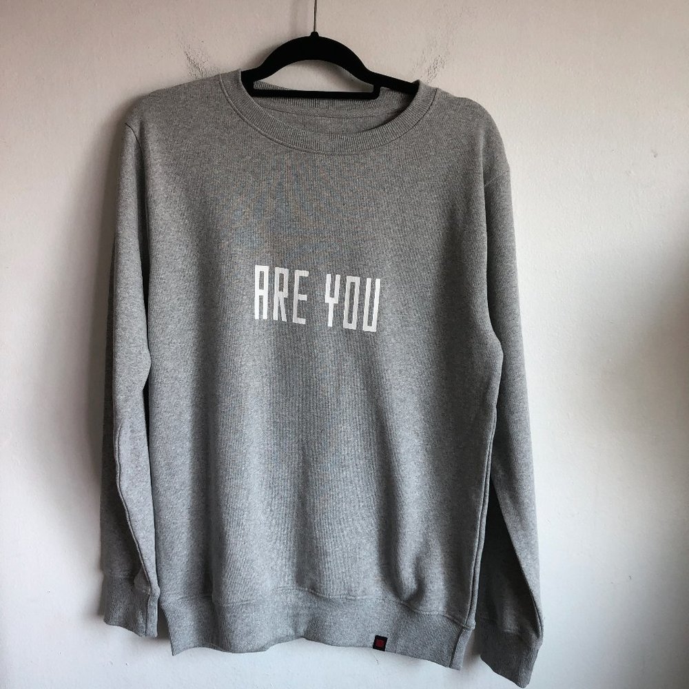 BilleBeino x Pure Waste Gray Are You Sweatshirt M